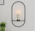 Bougeoir Mural Minimaliste "Lumina" – Support Chandelier Géométrique en Métal Doré