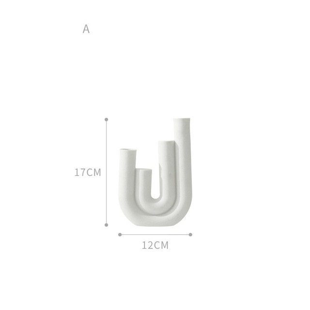 Chandelier en Céramique Design "Abstracta" – Bougeoir Sculptural Minimaliste