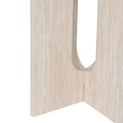 Table d'Appoint Organique "Tivoli" - Collection Travertin