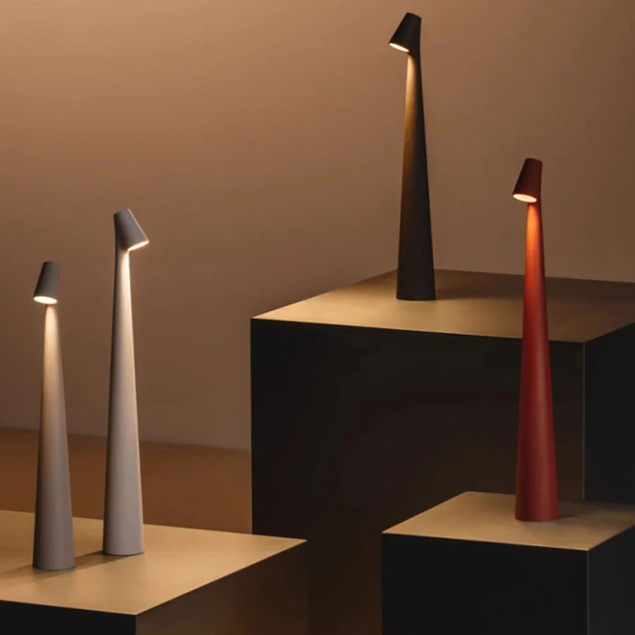 Nordic Wireless LED Table Lamp with Adjustable Touch-Control Lighting for Modern Homes