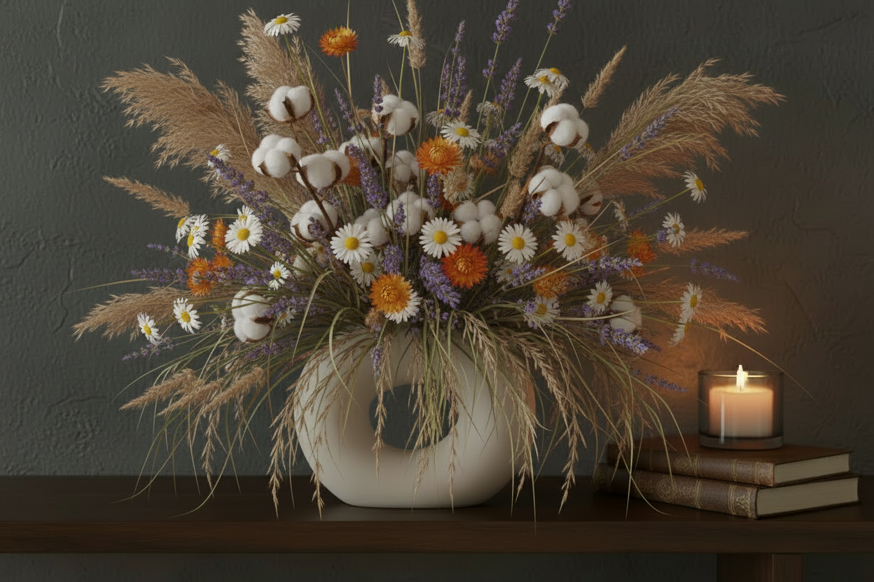 Vase Circulaire "Orio" – Céramique Blanche & Design Minimaliste