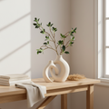 Duo de Vases "Osmose" – Céramique Blanche & Design Minimaliste