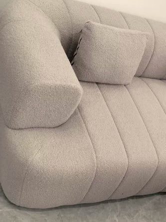 Canapé "Élégance" en Tissu Bouclé – Collection Signature 300cm