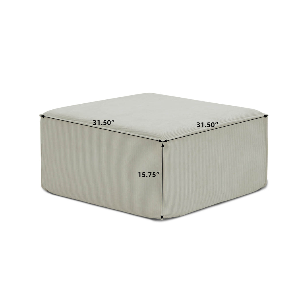 Canapé Modulaire "Carré d'As" — Velours Côtelé & Design Contemporain