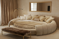 Lit Rond Élégance "Olympe" - Collection Signature (Inclus Matelas Premium)