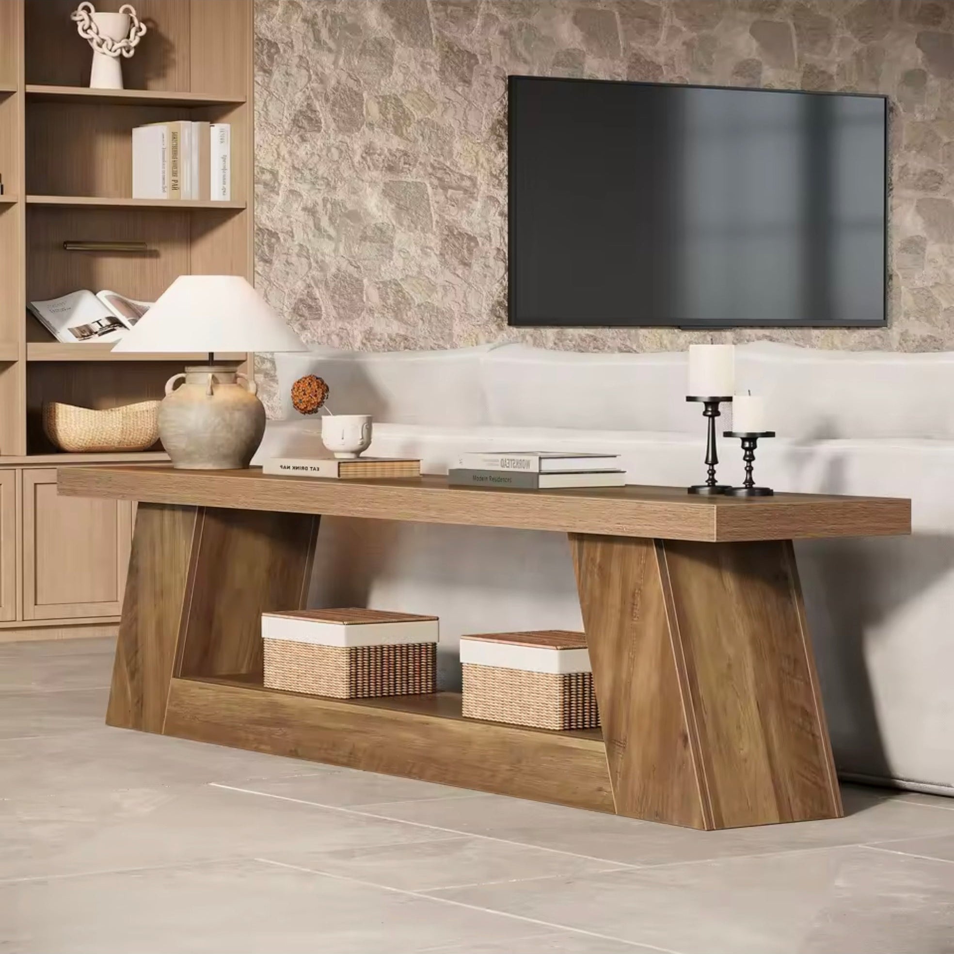 Banc d'Entrée "Le Séquoia" – Bois Rustique & Design Architectural